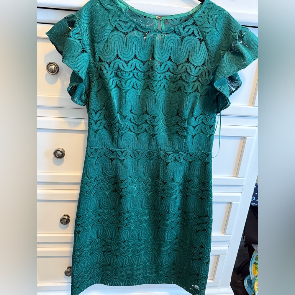 Trina Turk Green Midi Dress